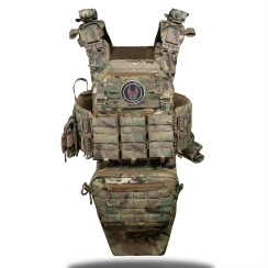 Бронежилет Phantom FRS Gen4 Charlie (6 клас + балістика 1 клас + фартух + 9 підсумків) Мультикам