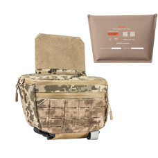 Комплект: Сумка-напашник Ghost PRO з балістичним захистом 1-го класу. Колір Піксель