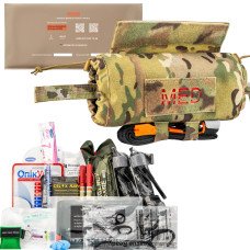 Комлпект: Укомплектована аптечка ROLL PRO збільшенна + балістичний захист 1-го класу. Колір Мультикам 