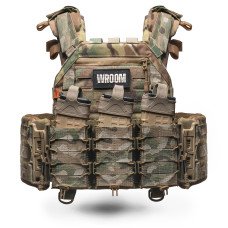 Плитоноска «Ghost Gen4 V1» з системою швидкого скидання, система MOLLE + 3 підсумки, колір мультикам