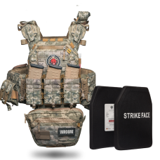 Полегшений бронежилет 6 класу «Ghost Gen4 V2» з керамічними бронеплитами, системою швидкоскидання + 9 підсумки, колір піксель