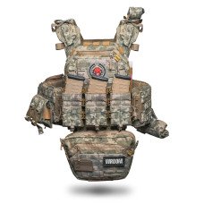 Плитоноска покращена «Ghost Gen4 V2» із системою швидкого скидання + 9 підсумків, колір піксель