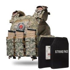 Полегшений бронежилет 6 класу Neptun GEN4 V1 + 3 підсумки, колір піксель