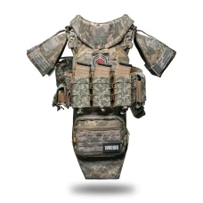 Бронежилет 6 класу Neptun GEN4 V5 у повній комплектації + 9 підсумків, система швидкого скидання, колір піксель