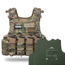 Полегшений бронежилет OTAMAN Gen4 V1, 1 класу із захистом боків, зі збільшеною площею захисту. Колір мультикам