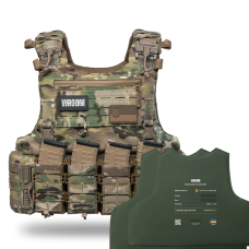 Полегшений бронежилет OTAMAN Gen4 V1+, 2 класу із захистом боків, зі збільшеною площею захисту. Колір мультикам