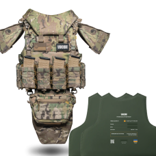 Полегшаний бронежилет OTAMAN V5 з балістичним захистом 1-го класу під плити М/XL. Колір Мультикам