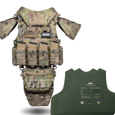 Полегшаний бронежилет OTAMAN V5+ з балістичним захистом 2-го класу під плити М/XL. Колір Мультикам