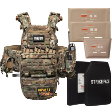 Бронежилет 6 класу Ghost Performance V2 з балістичним захистом 1 класу, системою швидкого скидання + 9 підсумків, колір мультикам