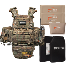 Бронежилет 6 класу Ghost Performance V2+ з балістичним захистом 2 класу, системою швидкого скидання + 9 підсумків, колір мультикам