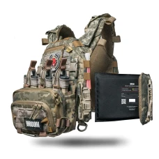 Плитоноска Ghost Performance V1+ з балістичним захистом 2 класу, системою швидкого скидання + плакард, колір піксель