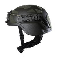 Шолом кевларовий Combatant MICH з захистом вух. Колір Оливковий