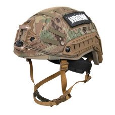 Кевларовий бронешолом TOR-D-VN койот з підвісною системою Cam-Fit з кавером мультикам