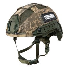 Балістичний шолом (каска) FAST NIJ IIIa оливковий з кавером піксель