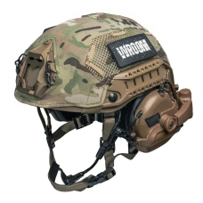 Кевларовий шолом Buran 3.0 койот з активними навушниками Earmor M32 (X) + кавер мультикам