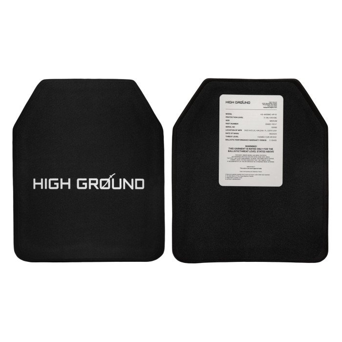 Плити 6 клас розмір 25x30 см М, 2.8 кг, High Ground, комплект 2 шт, Чорний