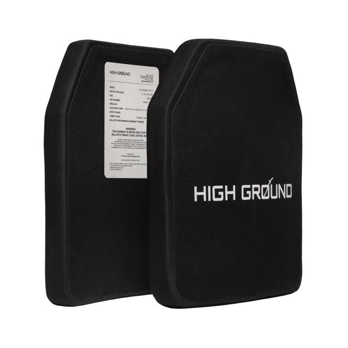 Плити 6 клас розмір 25x30 см М, 2.8 кг, High Ground, комплект 2 шт, Чорний