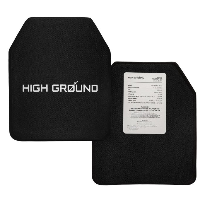 Плити 6 клас розмір 25x30 см М, 2.8 кг, High Ground, комплект 2 шт, Чорний