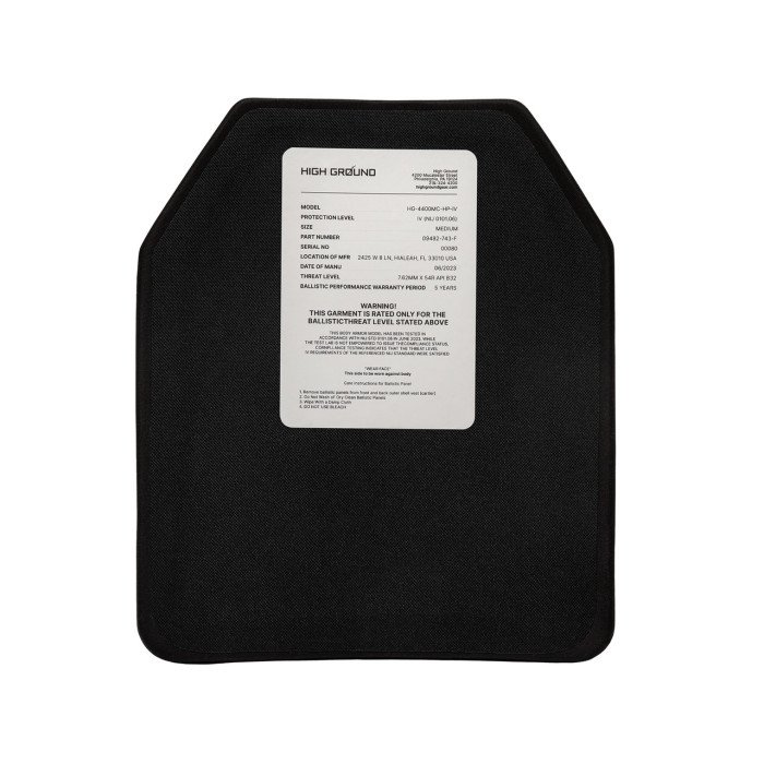 Плити 6 клас розмір 25x30 см М, 2.8 кг, High Ground, комплект 2 шт, Чорний