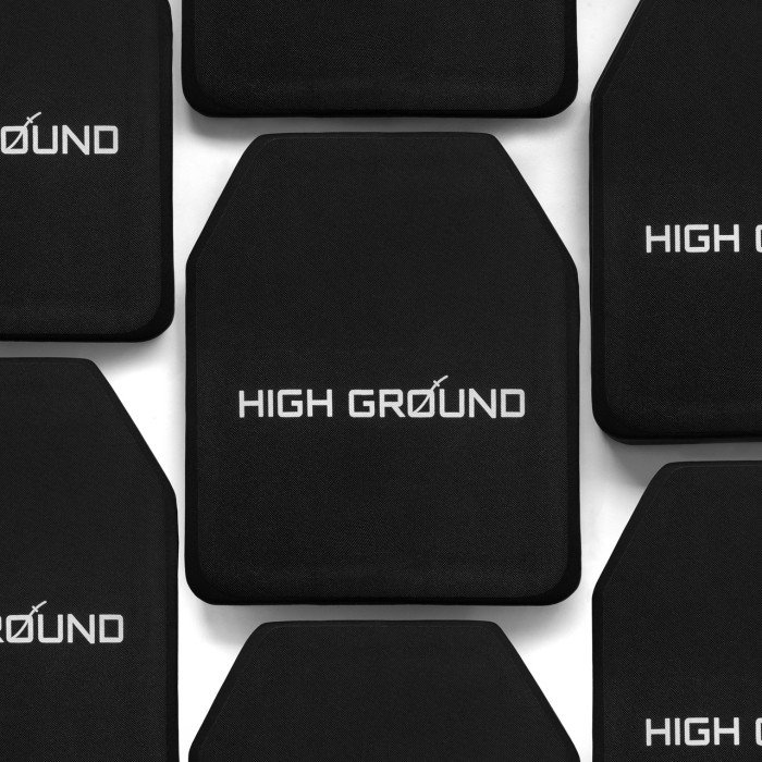 Плити 6 клас розмір 25x30 см М, 2.8 кг, High Ground, комплект 2 шт, Чорний