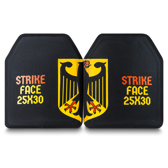 Комплект Оновлених бронеплит Armour Solution High-Class кераміка 6 клас ДСТУ 2.85 кг розмір 25x30 см М, комплект 2 шт