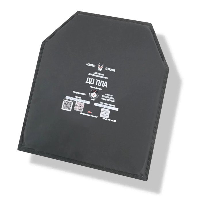 Комплект бронеплити та балістика, NEW Armour Solution High-Class кераміка 6 клас, та балістика HG 2 клас ДСТУ, розмір 25x30 см М